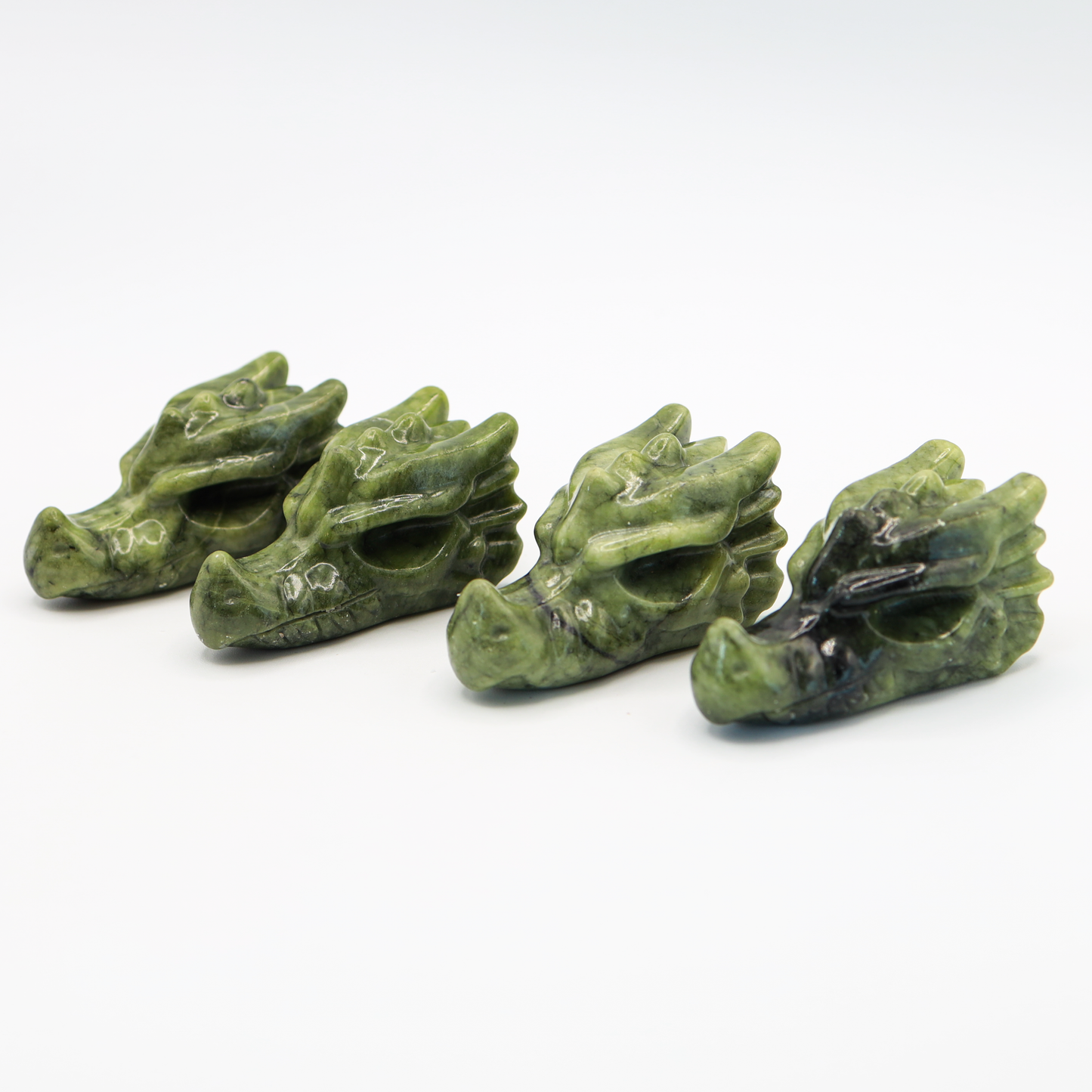 Green Jade Dragon Head Medium