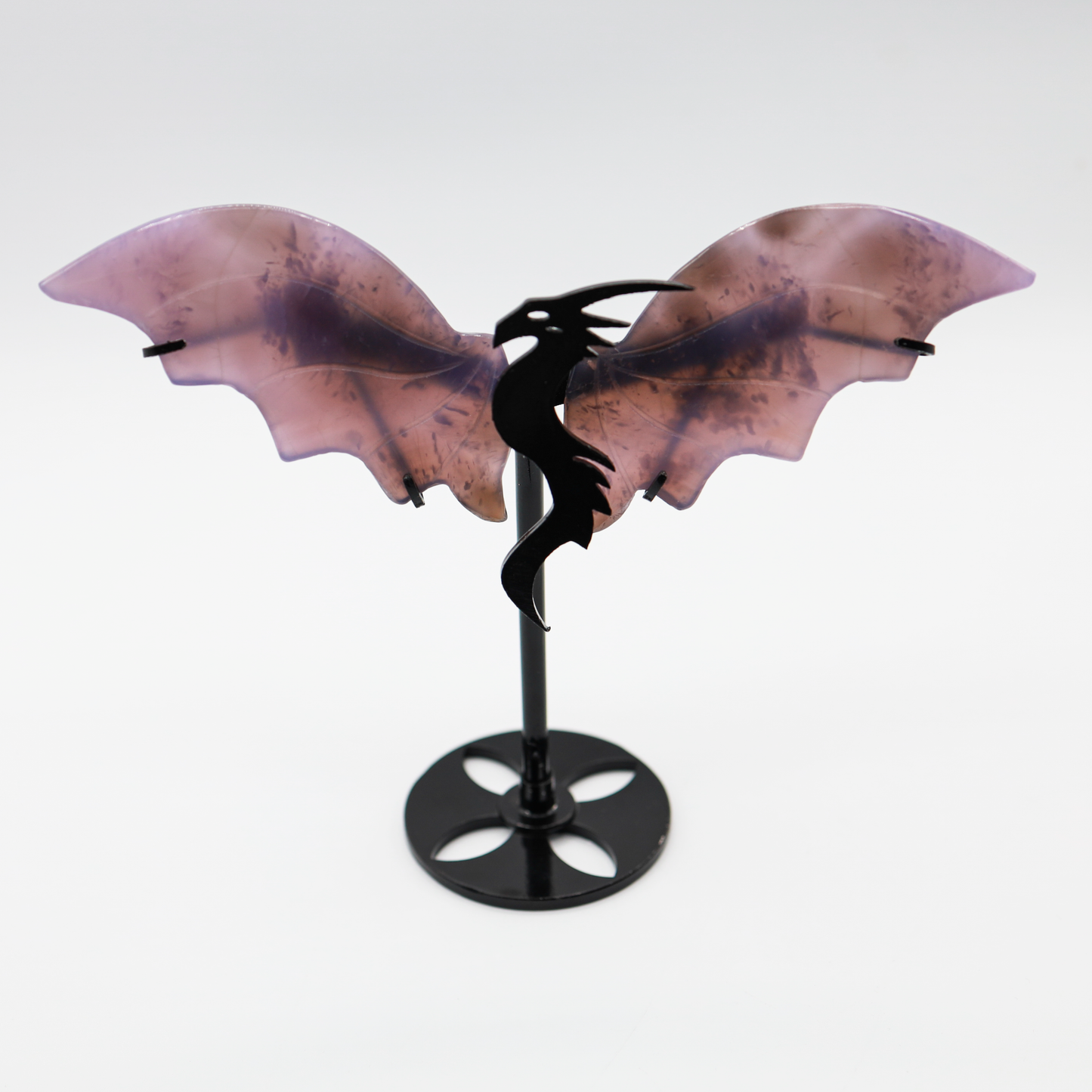 Pink Agate Dragon Wings