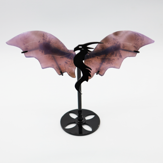 Pink Agate Dragon Wings