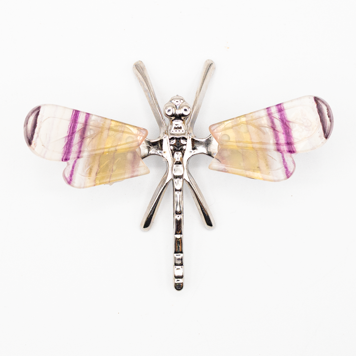 Rainbow Fluorite Freestanding Dragonfly