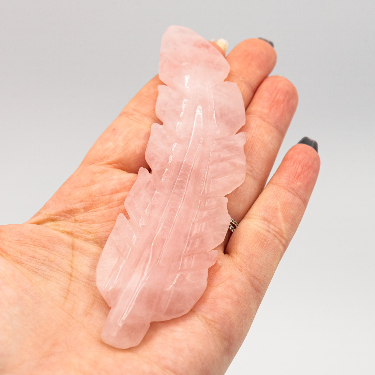 Rose Quartz Feather