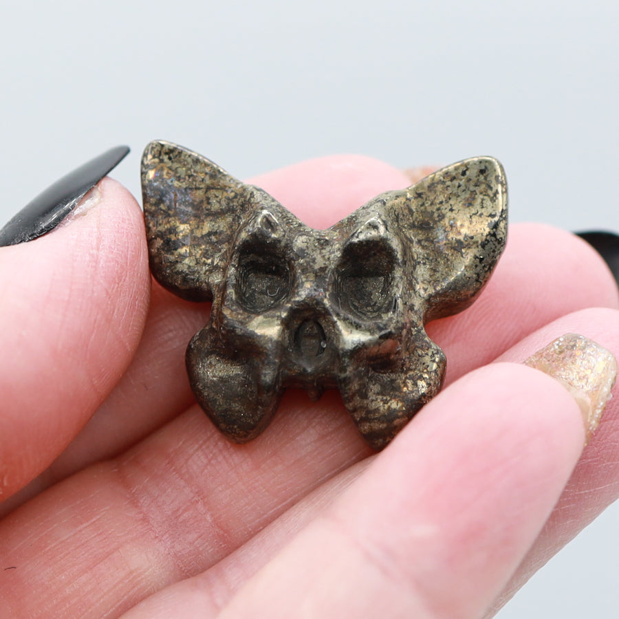 Butterfly Skull Carving