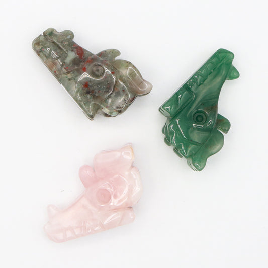 Small Dragon Head Carvings