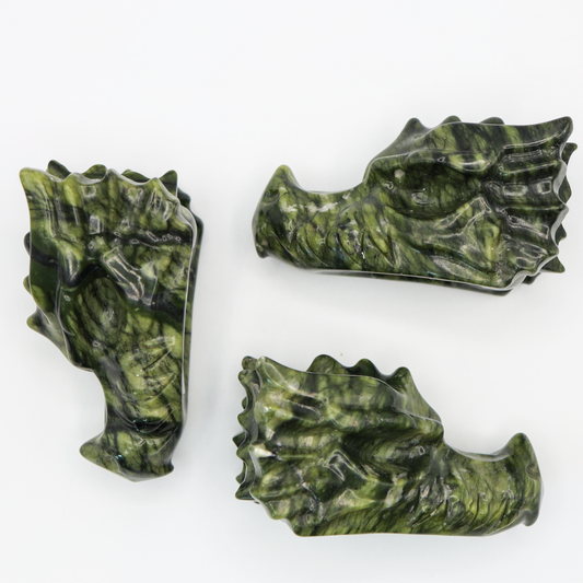 Green Jade Dragon Head Large