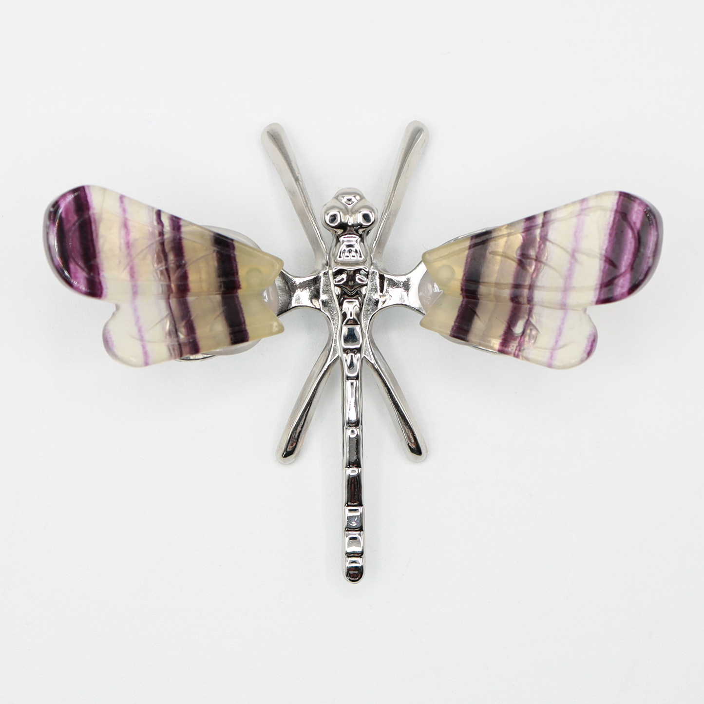 Rainbow Fluorite Freestanding Dragonfly