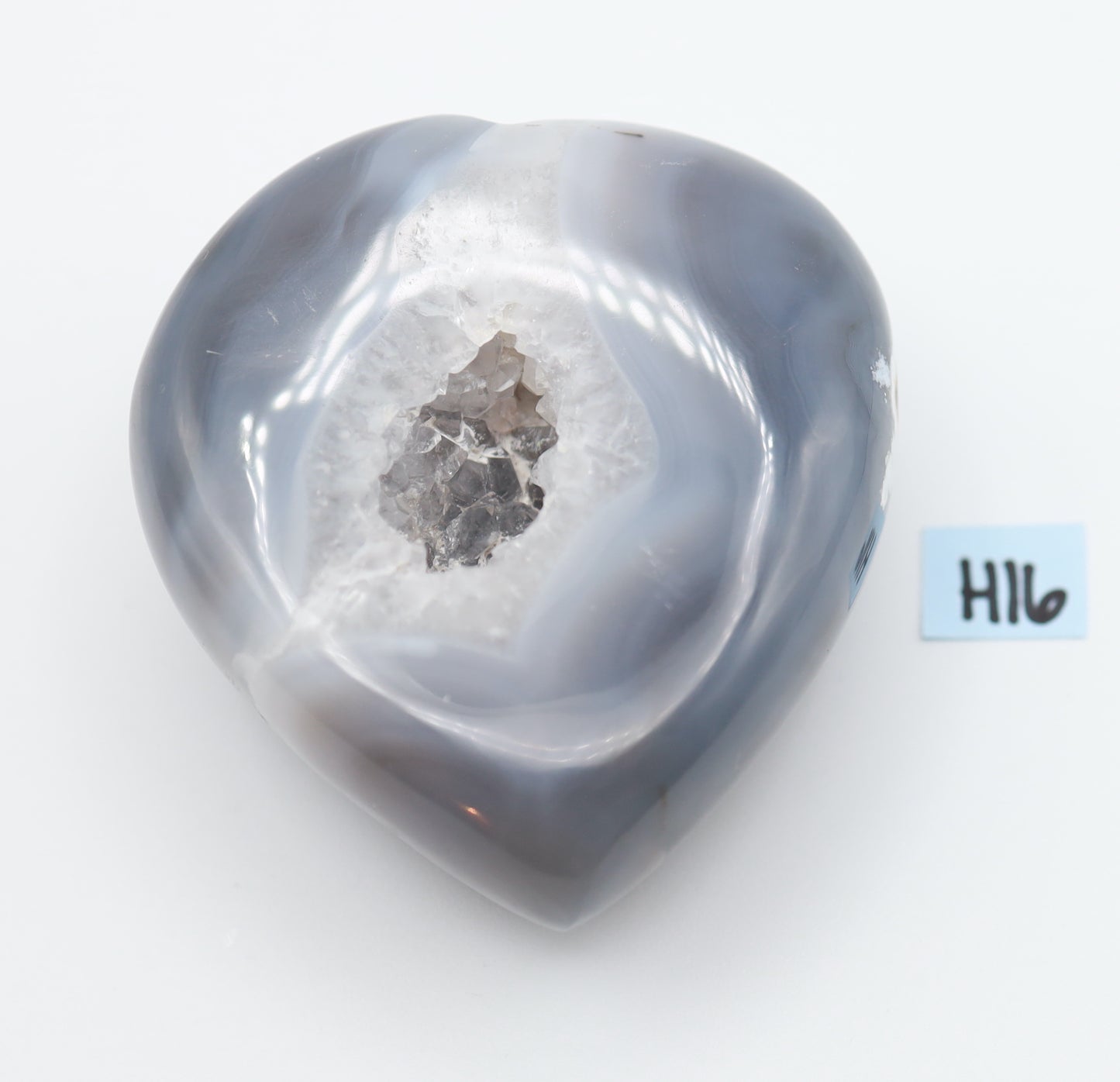Druzy Agate Heart H16