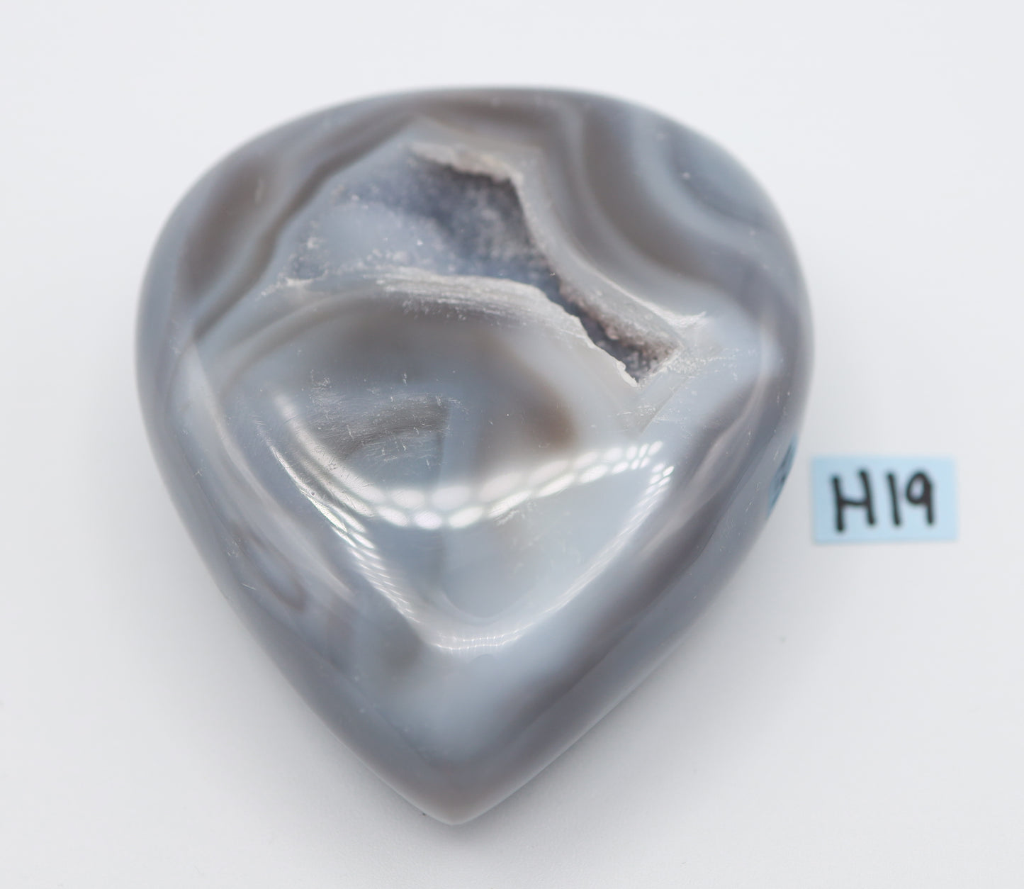 Druzy Agate Heart H19