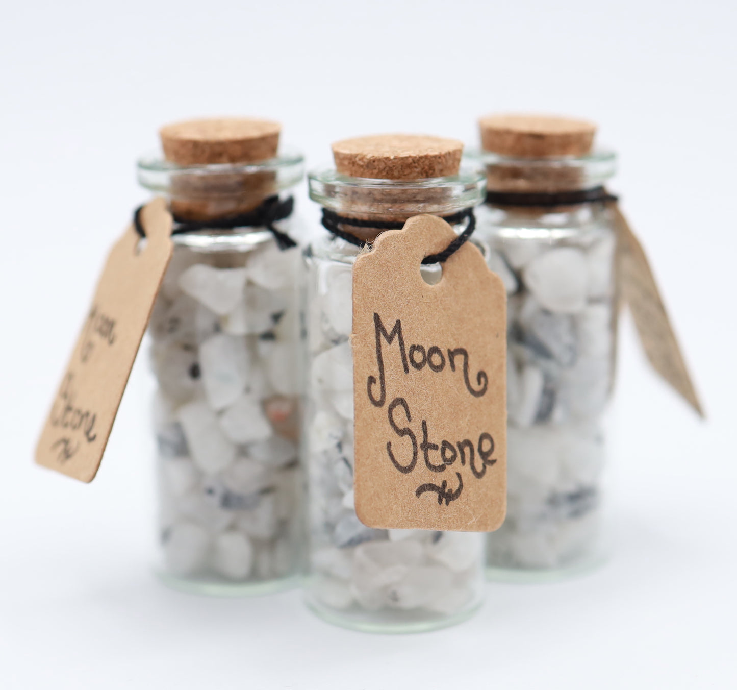 Rainbow Moonstone Crystal Chip Jar