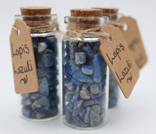 Lapis Lazuli Crystal Chip Jar